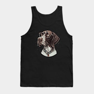 Pointer dog hipster Tank Top